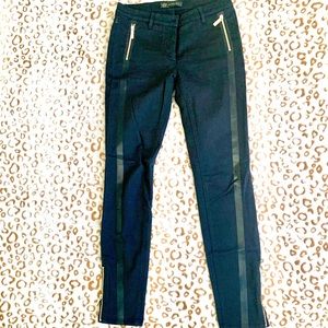 Versace slim jeans w/stripes, Black